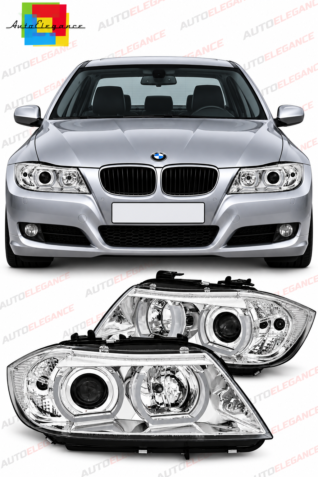 💕ART.10562  FARI  ANTERIORI ADATTO PER BMW 3 E90/E91 03.05-08.08💕