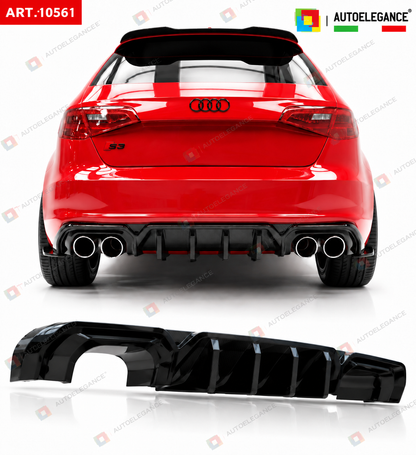 👉ART.10561 DIFFUSORE LOOK S3 ADATTO PER Audi S3 8V SB 2017+ PARAURTI SLINE👈