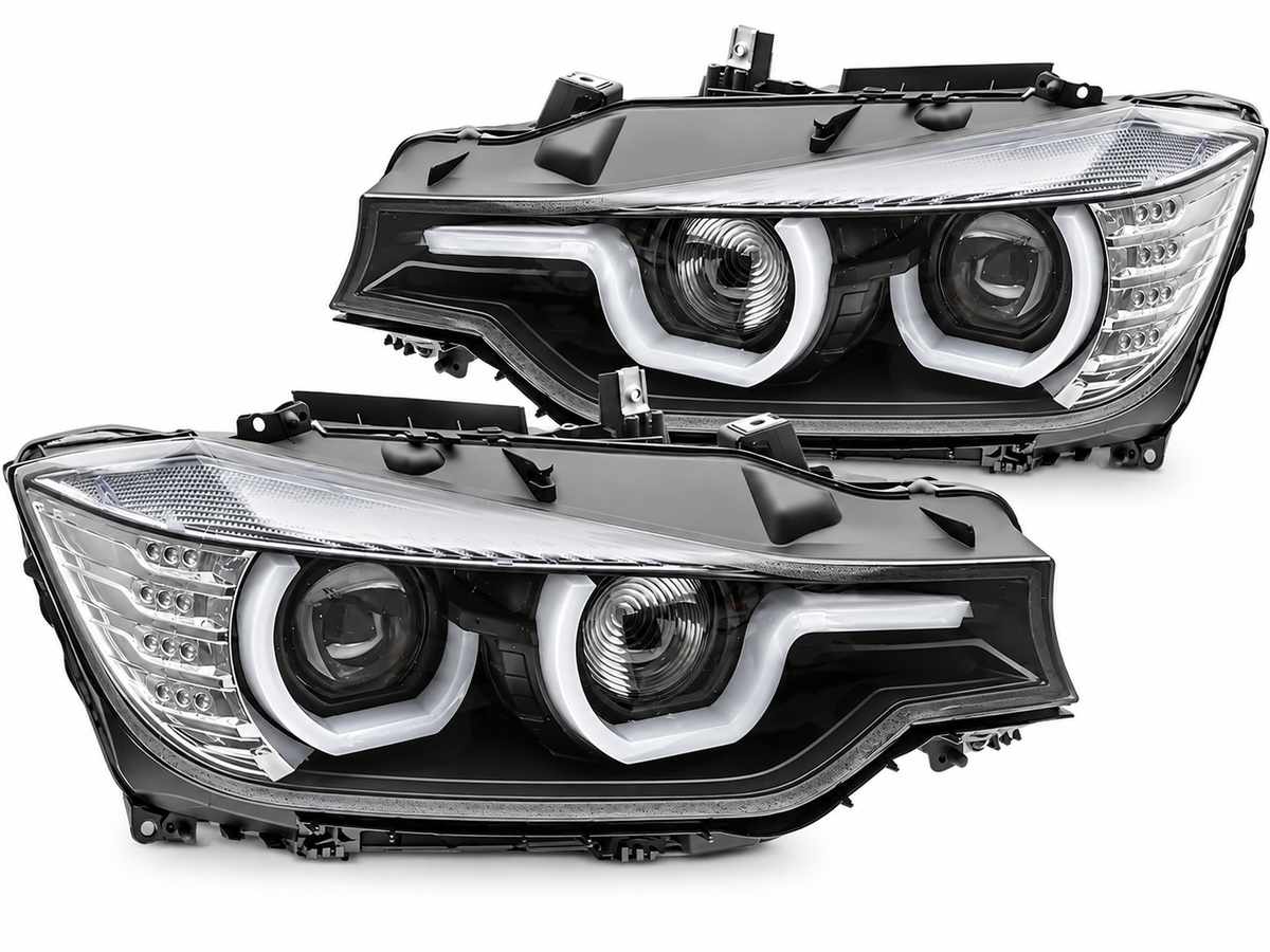 💕ART.4823  FARI ANTERIORI BMW SERIE 3 F30/F31 11-15 NERO 💕