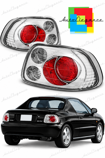 👉FARI POSTERIORI ADATTO PER HONDA CRX DEL SOL 03.92-97 CROMATI👈