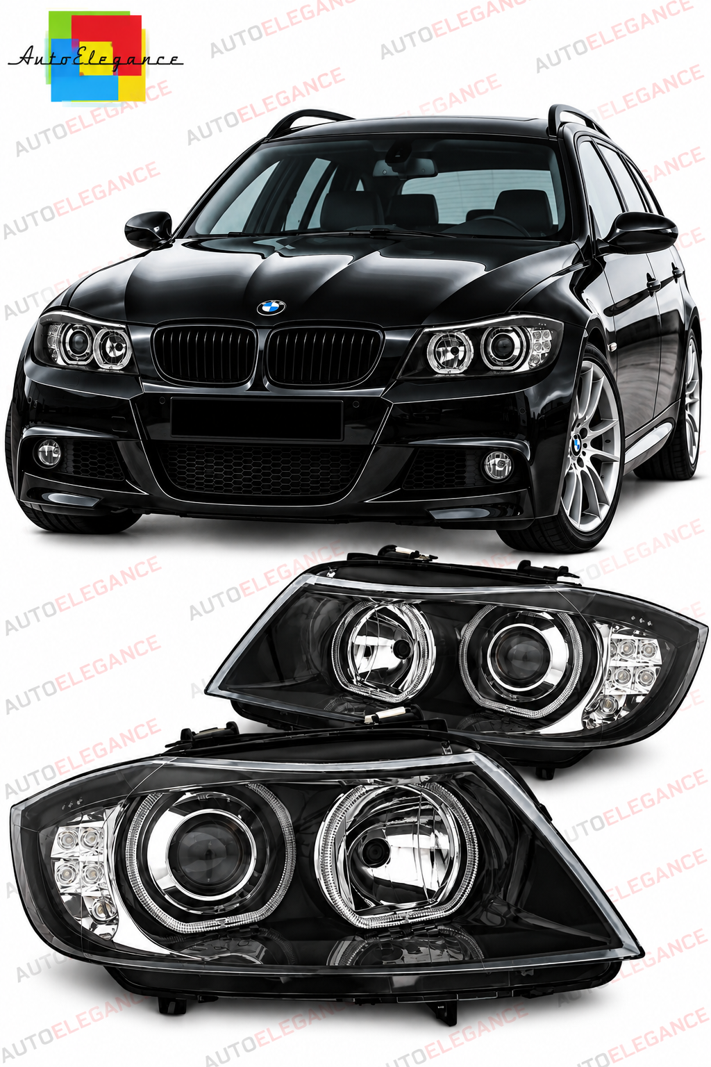 💕ART.10563 FARI ANTERIORI ADATTO PER BMW 3 E90/E91 03.05-11 💕