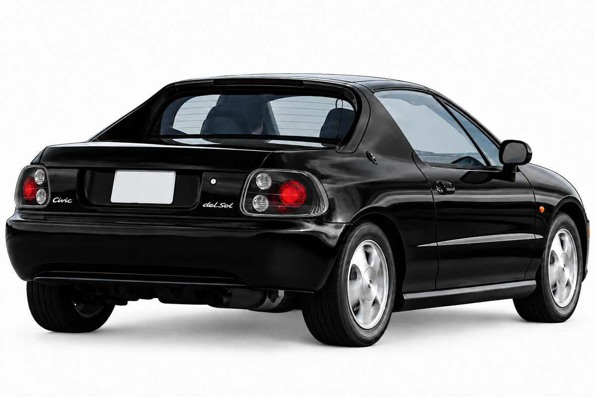 👉FARI POSTERIORI ADATTO PER HONDA CRX DEL SOL 03.92-97 NERI👈
