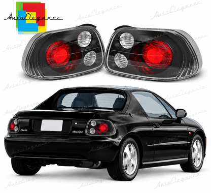 👉FARI POSTERIORI ADATTO PER HONDA CRX DEL SOL 03.92-97 NERI👈