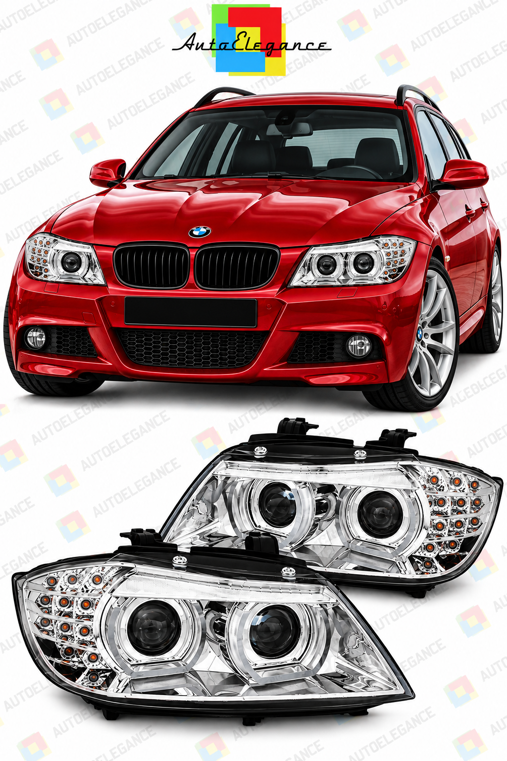 💕ART.10567 FARI ANTERIORI ADATTO PER BMW E90/E91 09- 11💕