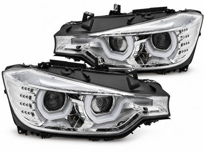 💕ART.10569 FARI ANTERIORI ADATTO PER BMW 3 F30/F31 10.11 - 05.15 CHROME💕