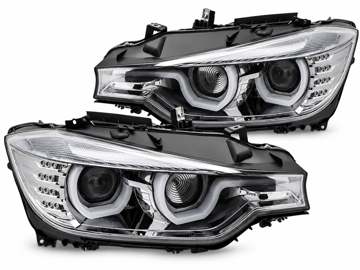 💕ART.5484 FARI ANTERIORI ADATTO PER BMW SERIE 3 F30/F31 2011-2015 NERO💕