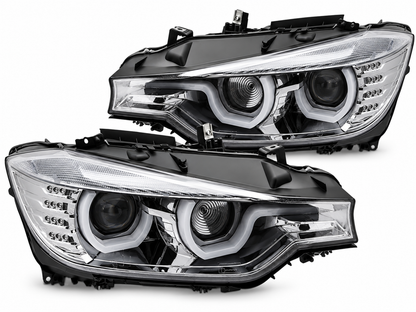 💕ART.5484 FARI ANTERIORI ADATTO PER BMW SERIE 3 F30/F31 2011-2015 NERO💕