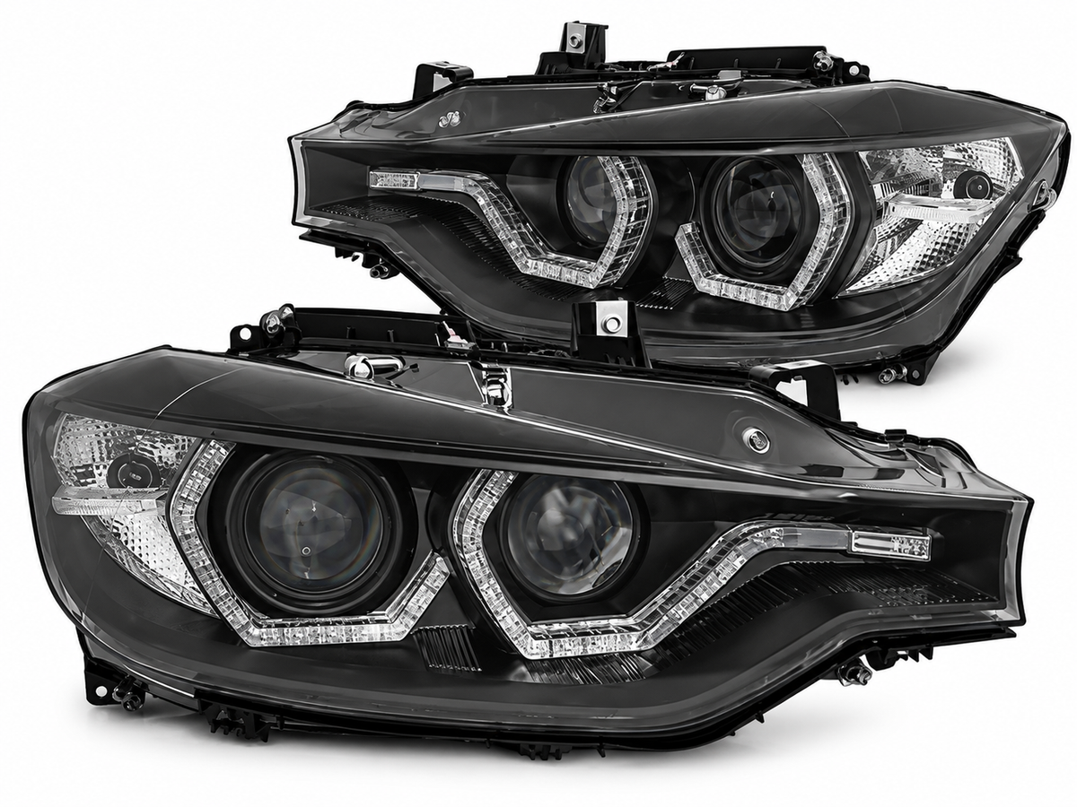 💕ART.10570 FARI ANTERIORI ADATTO  PER BMW 3 F30/F31 10.11 - 05.15 NERO calzan💕