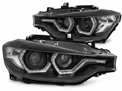 💕ART.10570 FARI ANTERIORI ADATTO  PER BMW 3 F30/F31 10.11 - 05.15 NERO calzan💕