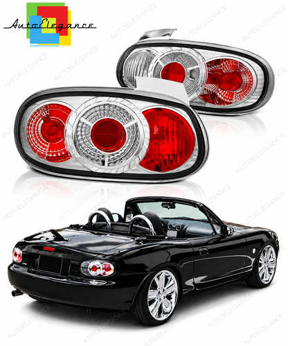 👉Fari Posteriori adatto per MAZDA MX5 NB 98-05 CROMATI👈