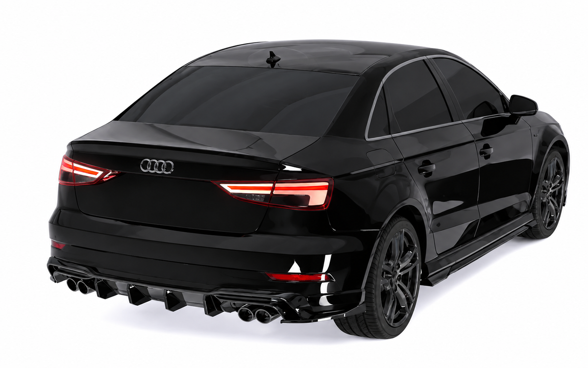 👉Diffusore posteriore adatto per  Audi S3 Sedan 8V Facelift (2016-2020)👈