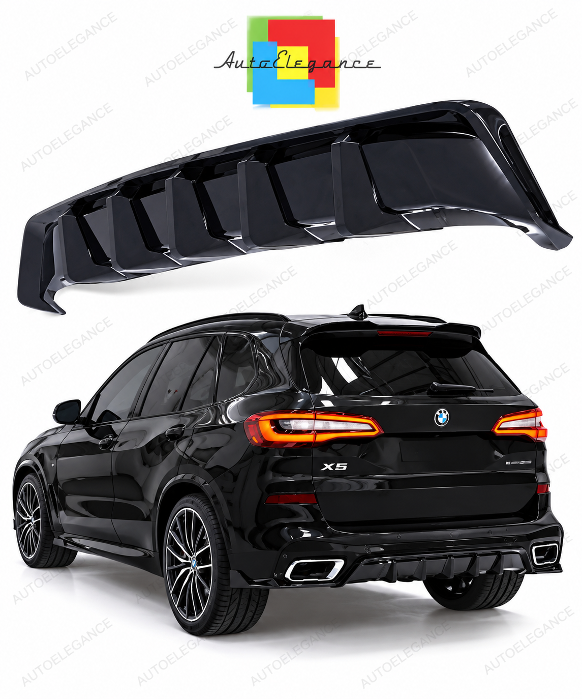 👉Diffusore posteriore adatto per BMW X5 M-Sport G05 (2018-2023)👈