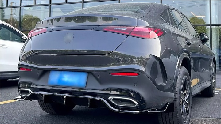 💫ART.4726 Diffusore Posteriore + Flaps per Mercedes GLC Coupe AMG Line 23-25💫