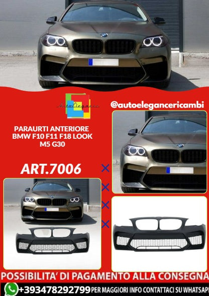 💕ART.7006 PARAURTI ANTERIORE ADATTO PER BMW F10 F11 F18 LOOK M5 G30💕