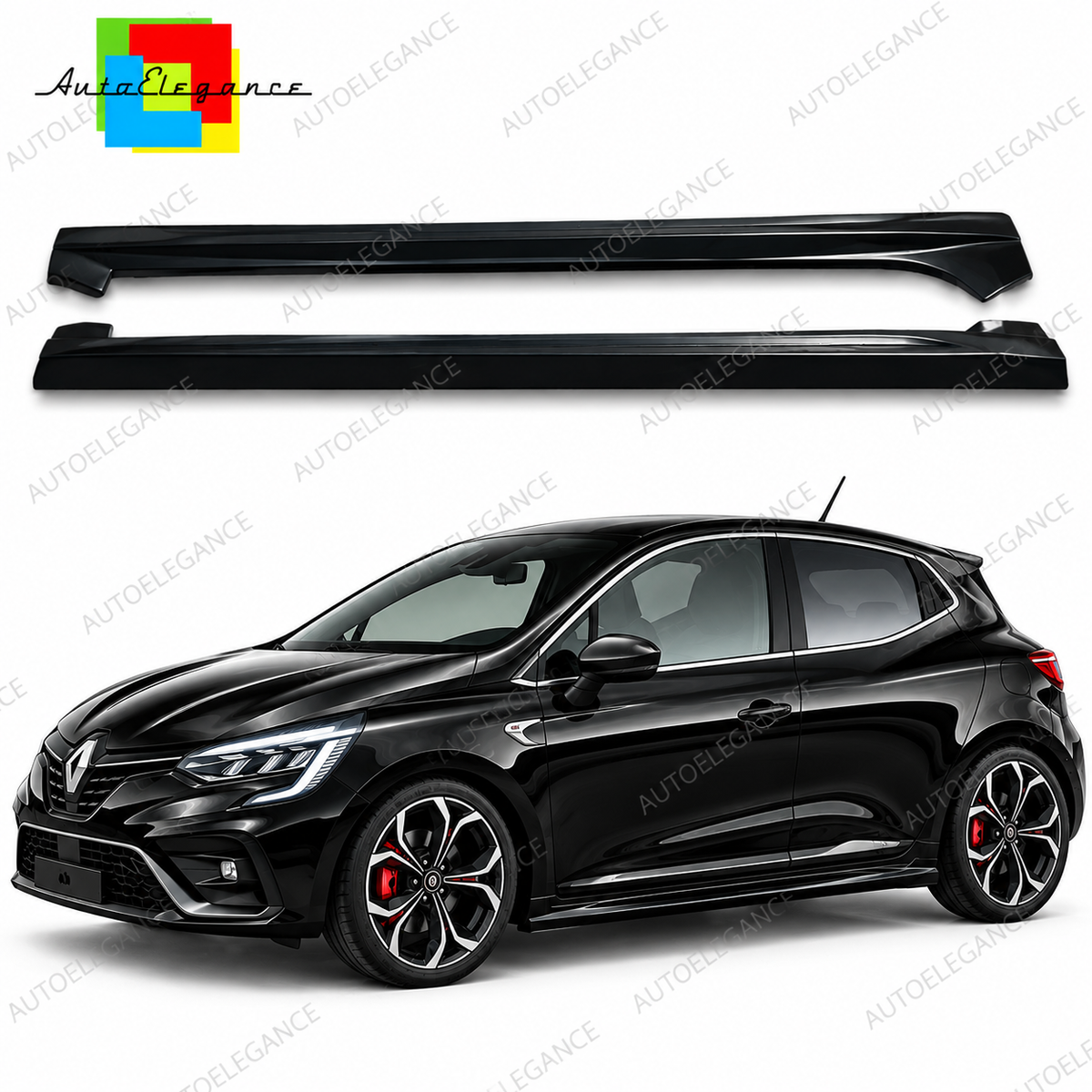 👉ART.0641 Minigonne adatto per Renault Clio 4 12-19 Look RS Grezzo👈