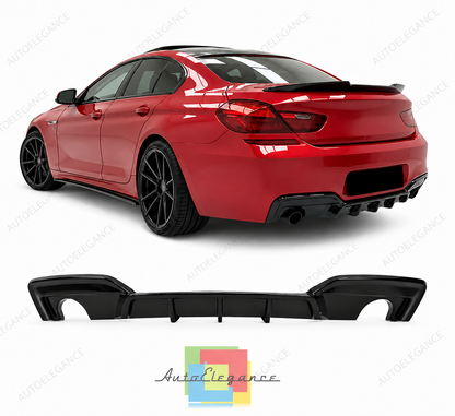 👉Diffusore Posteriore WR Nero Lucido Adatto per BMW F06 F12 F13 640i/d M-Pack👈