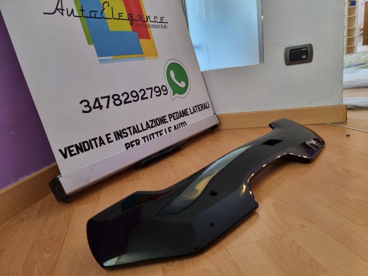 ART. 0268 SPOILER FIAT PUNTO PUNTO EVO 2009-2018 NERO LUCIDO