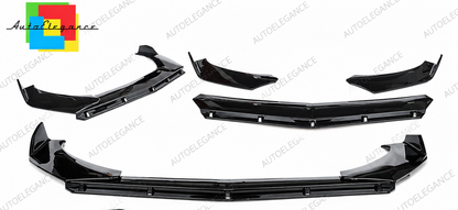 👉SPLITTER PARAURTI ANTERIORE NERO LUCIDO ADATTO PER VW TOUAREG 7  LOOK RS-3P👈
