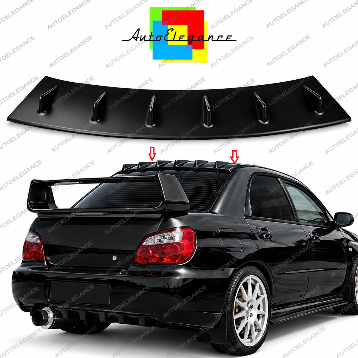 👉ART.10956 Spoiler Posteriore/Tetto adatto per Subaru Impreza 2000-2007👈