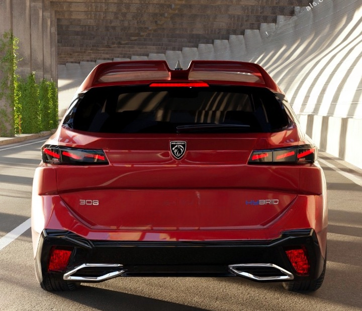 💕ART.7971 SPOILER PEUGEOT 308 SW III  2021+ 💕