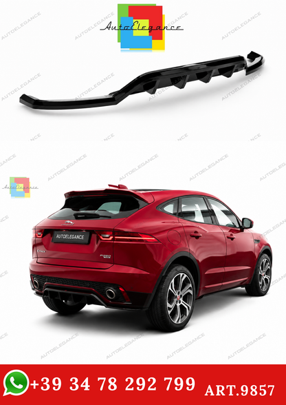 🔥ART.9857 SPLITTER POSTERIORE CON BARRE VERTICALI JAGUAR E-PACE R-DYNAMIC Mk1🔥
