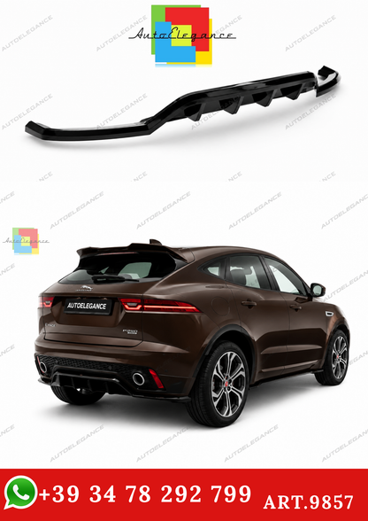 🔥ART.9857 SPLITTER POSTERIORE CON BARRE VERTICALI JAGUAR E-PACE R-DYNAMIC Mk1🔥