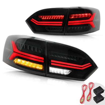Fanali posteriori sequenziali a LED per Volkswagen Jetta Sagitar 2011-2014 (non adatto al 2013 Jetta GLI e versione a LED di fabbrica)
