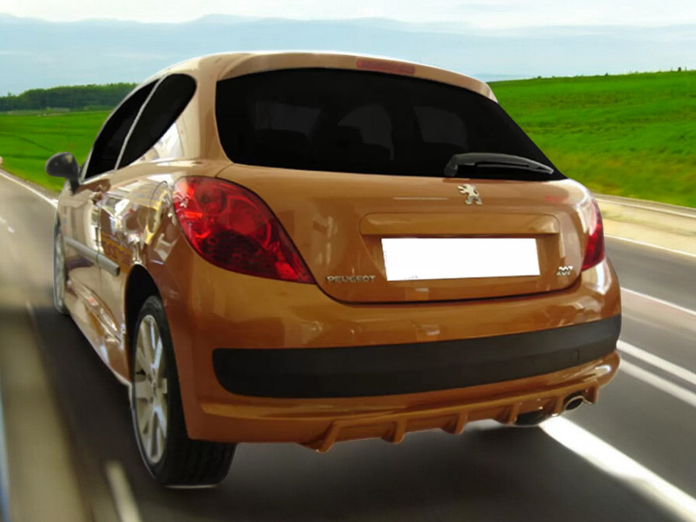 🔥DIFFUSORE ADATTO  PER PEUGEOT 207  LOOK SPORTIVO🔥