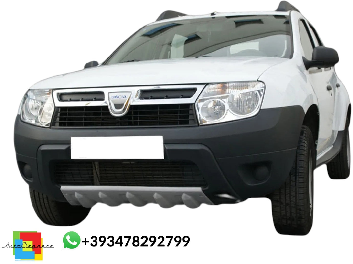 💕DIFFUSORE ANTERIORE Dacia Duster Mk1 Nero Lucido 💕