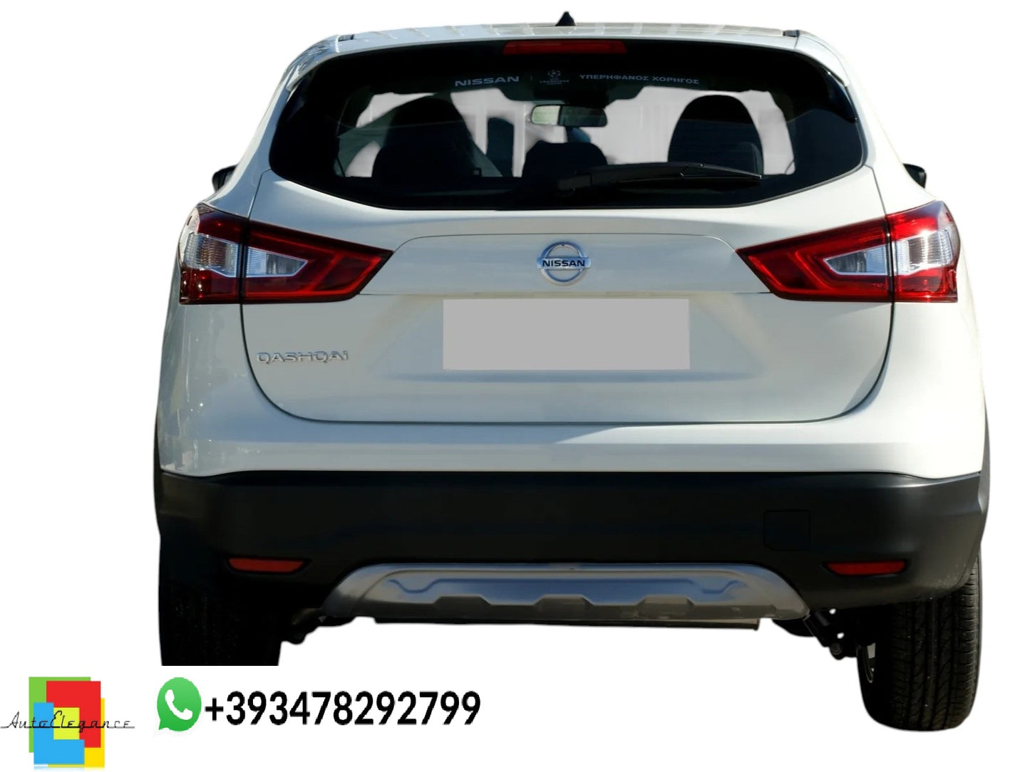💕DIFFUSORE POSTERIORE V.2 Nissan Qashqai J11 Nero Lucido 💕