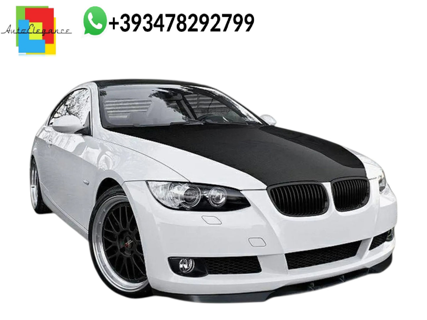 💕SPLITTER ANTERIORE BMW 3 Series E92 Coupe Nero Lucido 💕