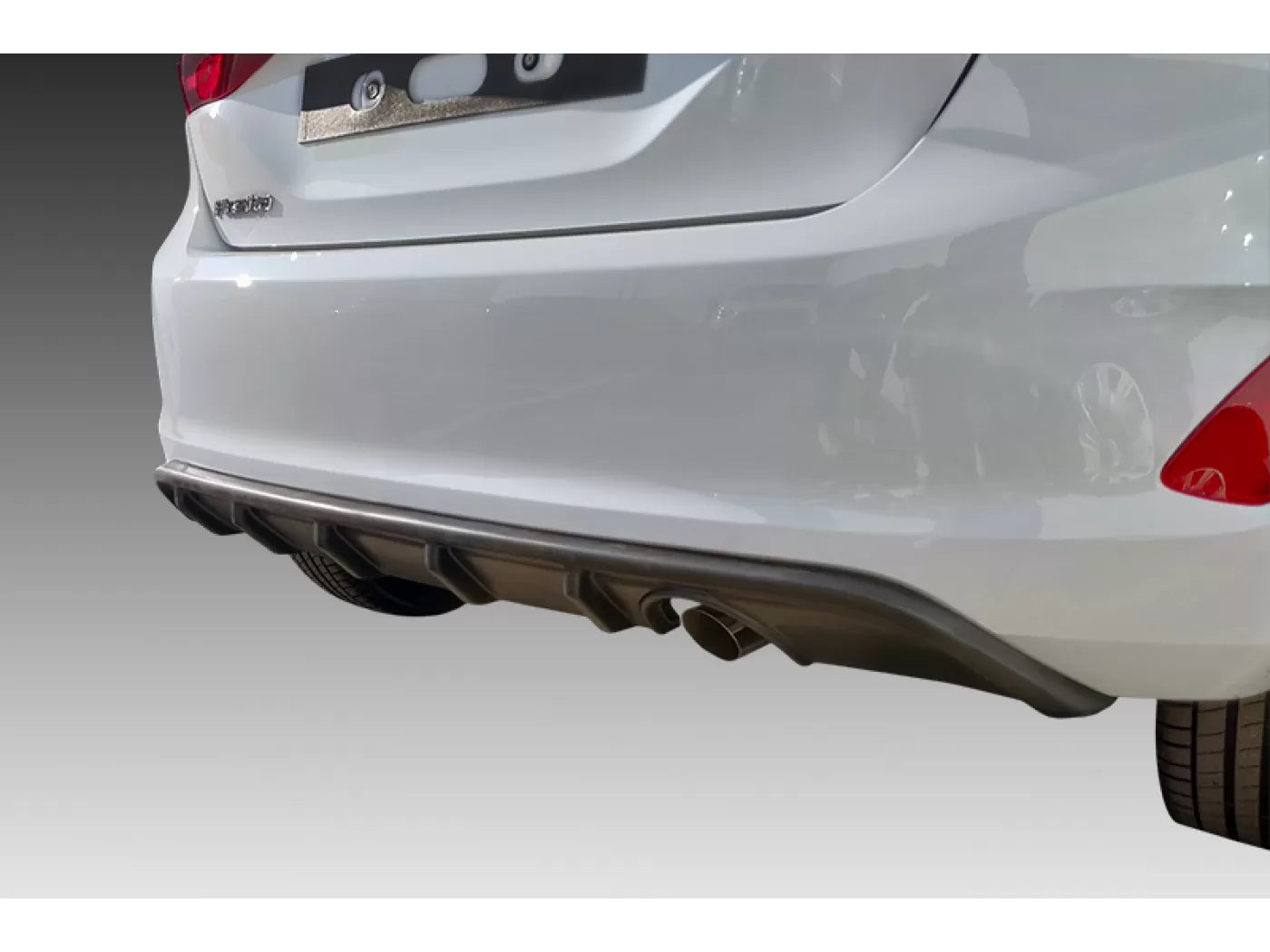 Diffusore posteriore adatto per Ford Fiesta Mk8 standard (2017-)