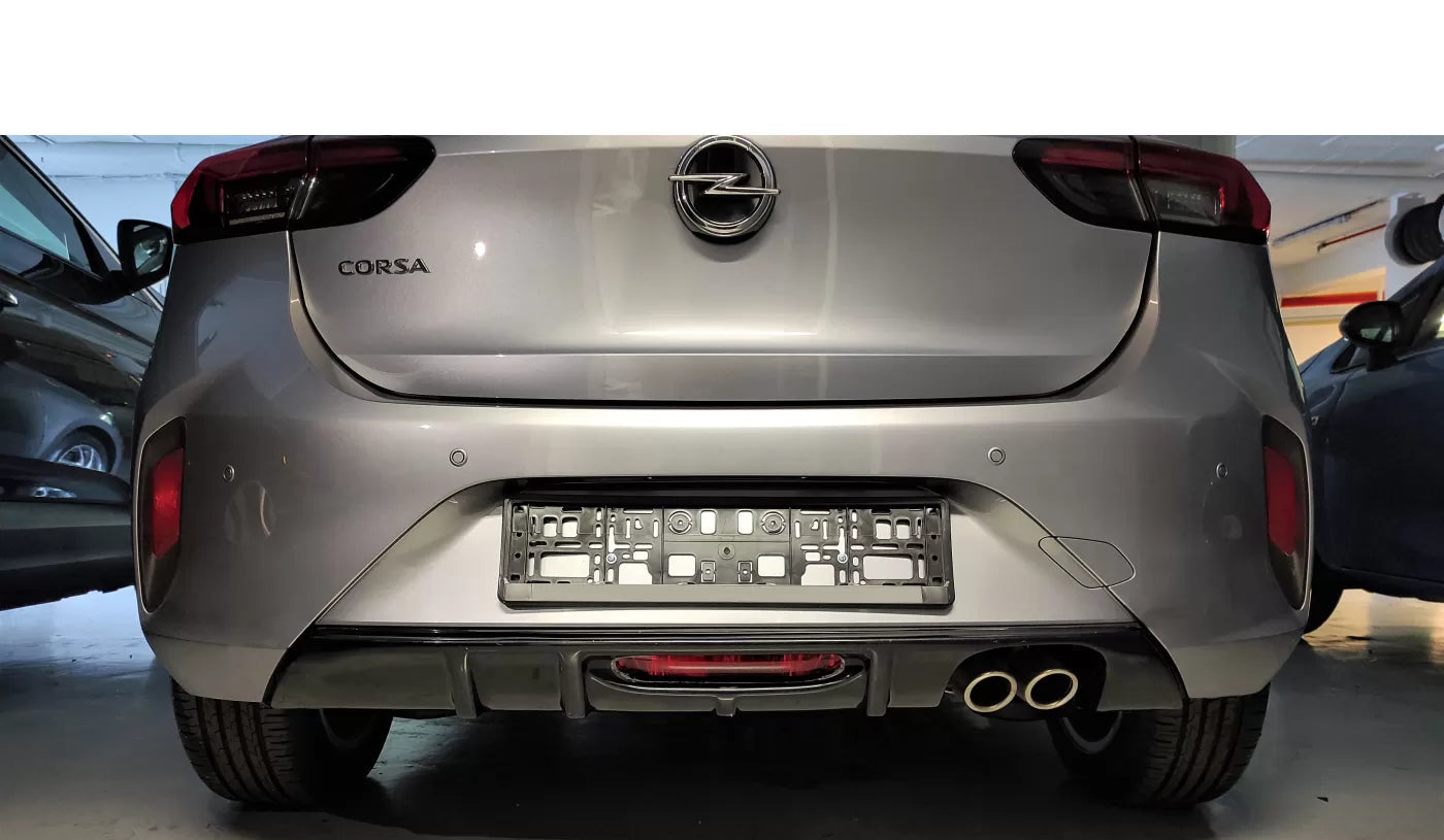 Rear Diffuser with Dual Exhaust Opel Corsa F GS-Line (2019-)