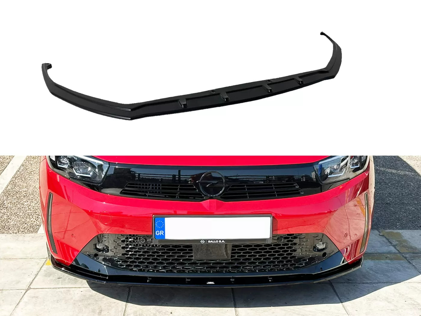 Splitter anteriore sul tetto adatto per Opel Corsa F Facelift