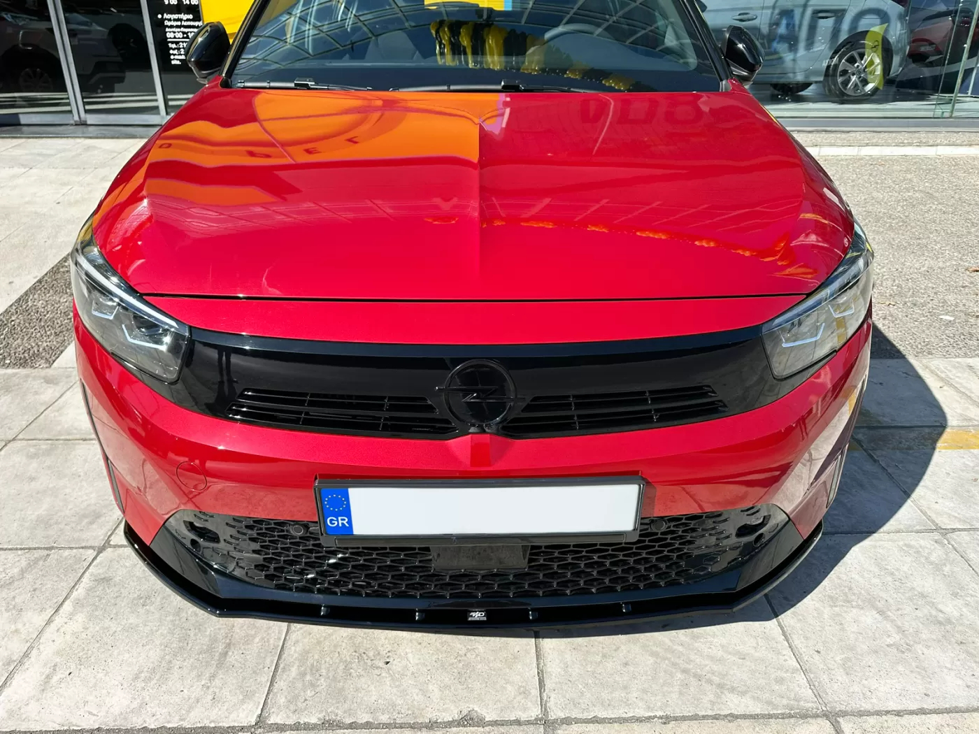 Splitter anteriore sul tetto adatto per Opel Corsa F Facelift