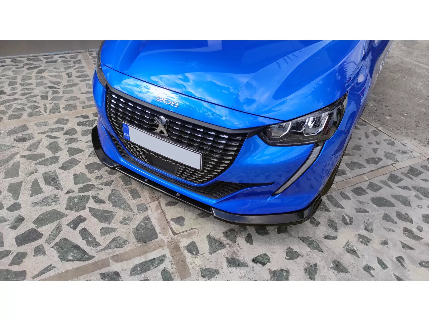 💥SPLITTER ANTERIORE ADATTO PER  V.1 Peugeot 208 Mk2 (2019-2023)💥