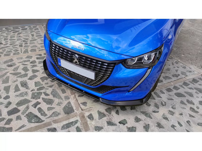 💥SPLITTER ANTERIORE ADATTO PER  V.1 Peugeot 208 Mk2 (2019-2023)💥