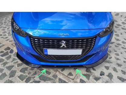 💥SPLITTER ANTERIORE ADATTO PER  V.1 Peugeot 208 Mk2 (2019-2023)💥