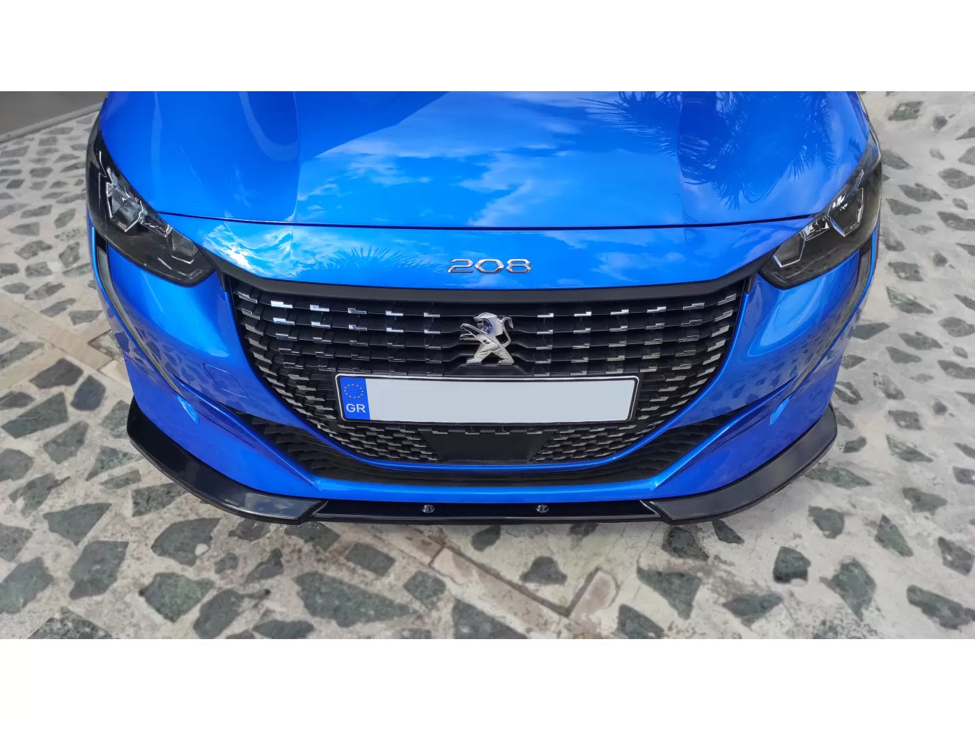 💥SPLITTER ANTERIORE ADATTO PER  V.1 Peugeot 208 Mk2 (2019-2023)💥