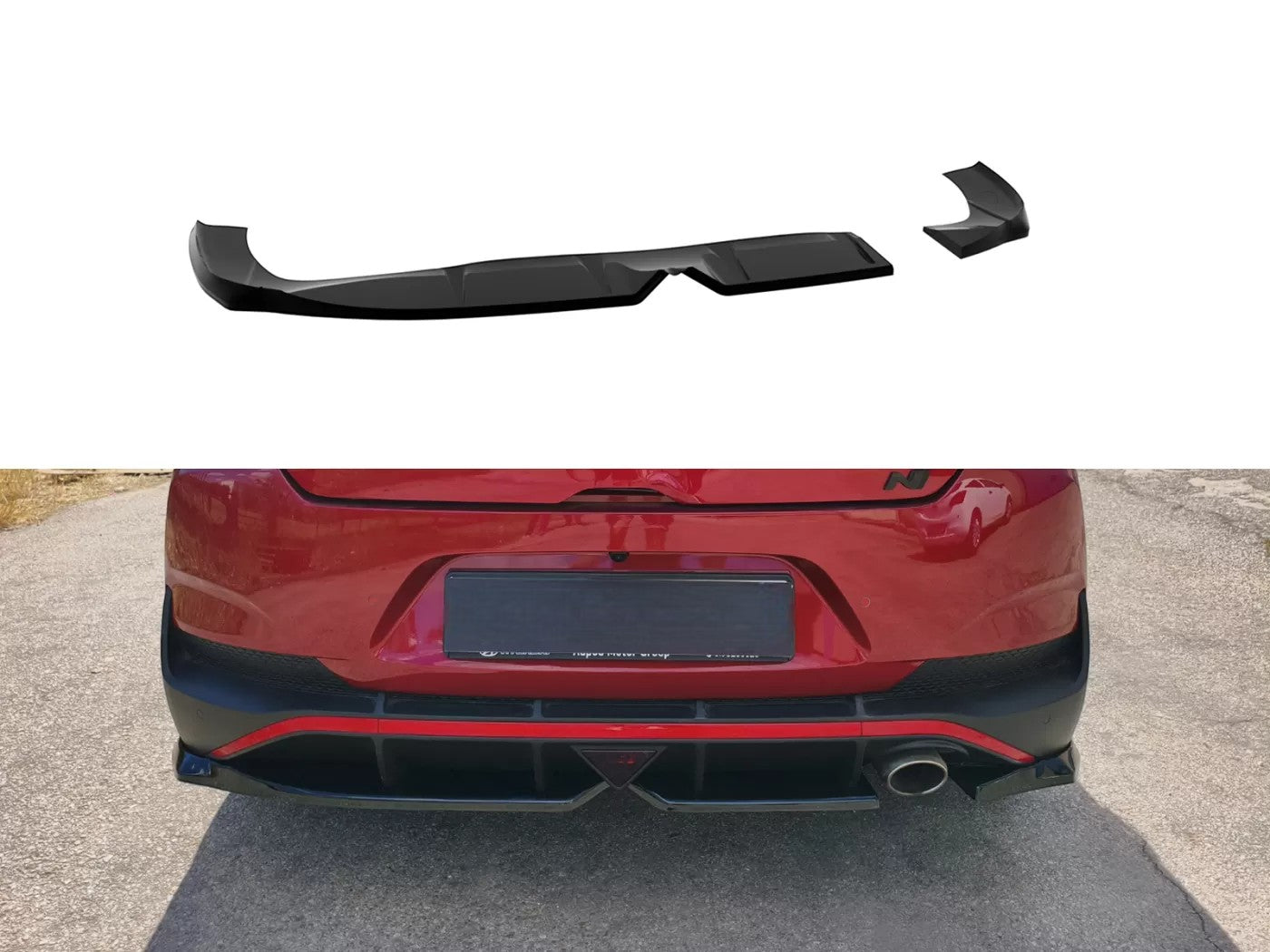 😍ART.6038 Splitter Posteriore Hyundai i30 Mk3 N-Line Fastback Facelift 😍