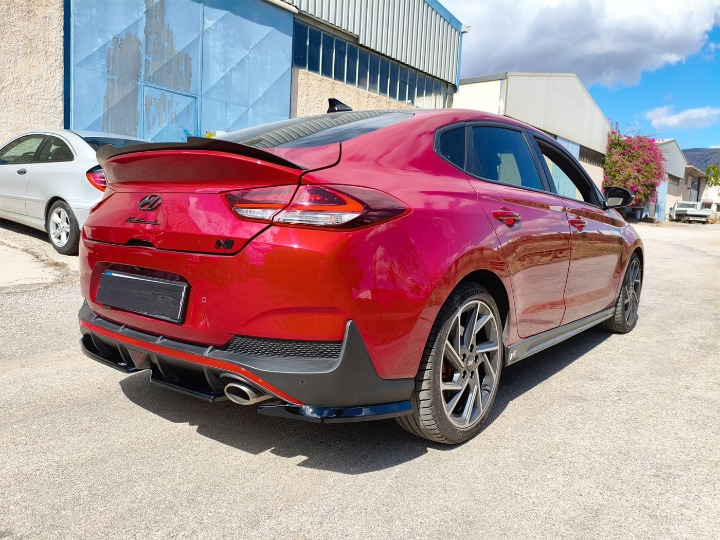 💫ART.5914 Splitter Posteriore per Hyundai i30 Mk3 N-Line Fastback Facelift💫