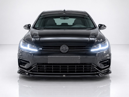 💕ART.10256 SPLITTER V.2 VW Golf Mk7 Facelift R-Line NERO LUCIDO💕