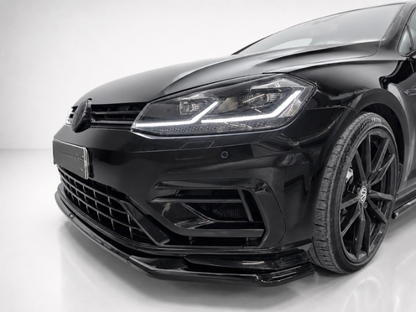💕ART.10256 SPLITTER V.2 VW Golf Mk7 Facelift R-Line NERO LUCIDO💕