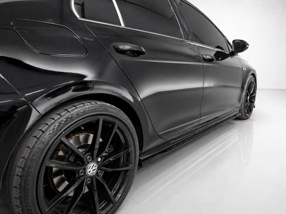 💕ART.10255 SOTTO  MINIGONNE Volkswagen Golf Mk7 Facelift R-Line NERO LUCIDO💕