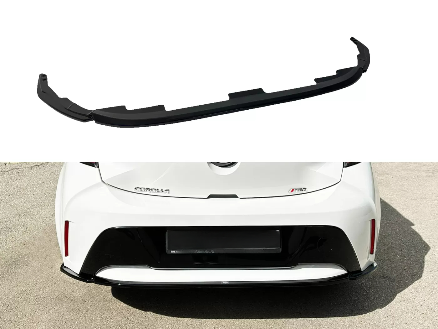 Rear Splitter suitable for Toyota Corolla Mk12 Hatchback 2018-