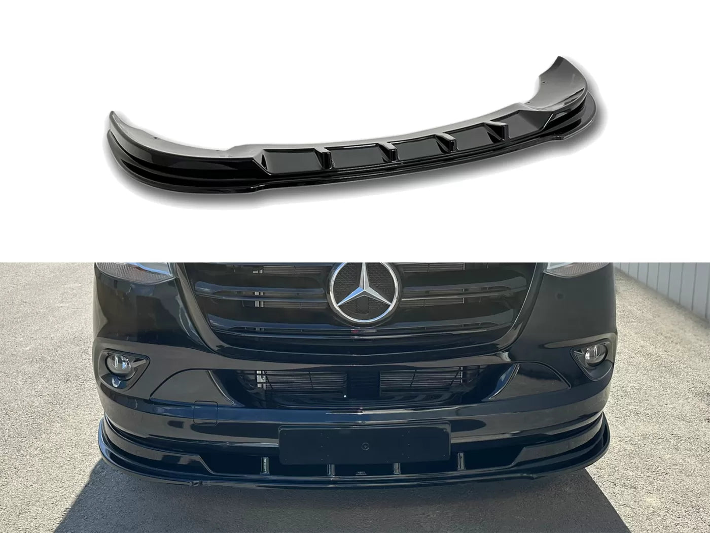 Splitter anteriore adatto per Mercedes Sprinter Mk3 2018-