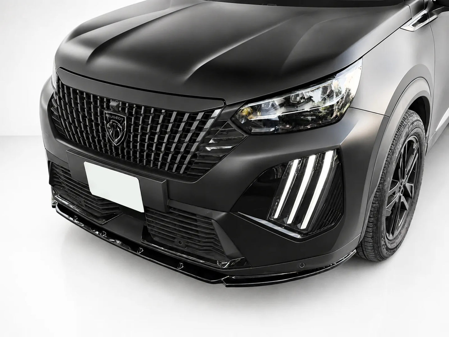 SPLITTER SUITABLE FOR VW GOLF 8 GTI GTD RLINE LOOK GLOSSY BLACK SPORTY DESIGN 
