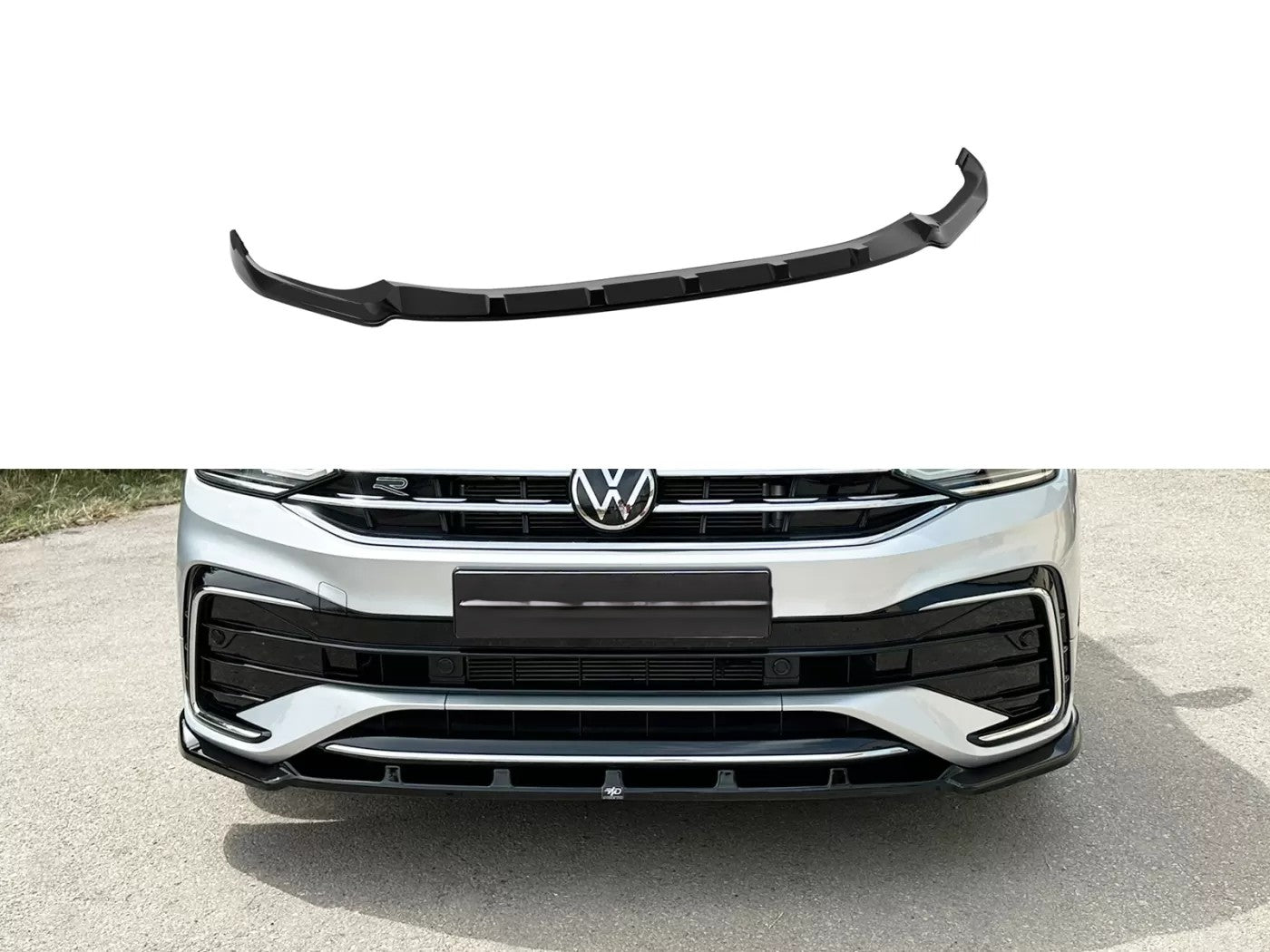 🔥FRONT SPLITTER PER VOLKSWAGEN TIGUAN R / R-LINE MK2 FACELIFT (2020–2024) 🔥