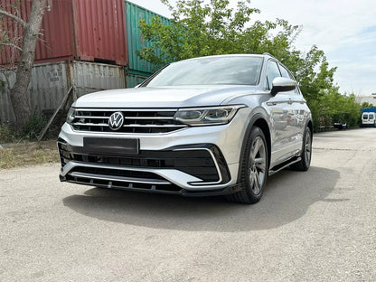🔥FRONT SPLITTER PER VOLKSWAGEN TIGUAN R / R-LINE MK2 FACELIFT (2020–2024) 🔥