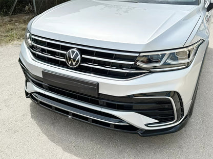 🔥FRONT SPLITTER PER VOLKSWAGEN TIGUAN R / R-LINE MK2 FACELIFT (2020–2024) 🔥